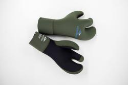 Перчатки Hunter 3х-палые 7мм ультраспан/открытая пора олива Перчатки Hunter 3х-палые 7мм ультраспан/открытая пора олива