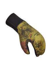 Перчатки Anatomic 3х-палые 9мм лайкра/открытая пора зеленый камуфляж