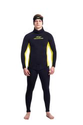 Гидрокостюм Фридайвер мужской 3мм ультраспан/открытая пора черный