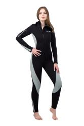 Гидрокостюм Монодайвинг женский 5мм нейлон/нейлон черно-серый Гидрокостюм Монодайвинг женский 5мм нейлон/нейлон черно-серый